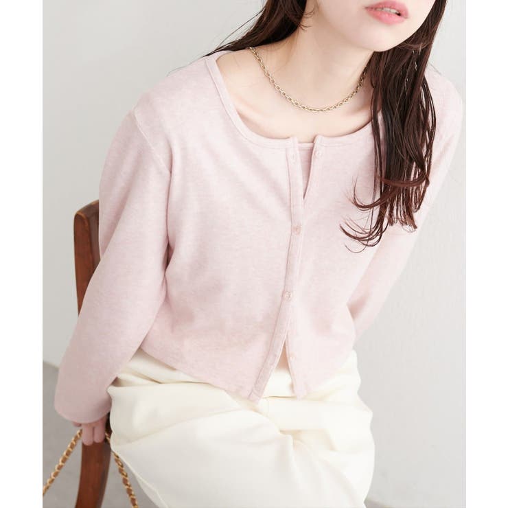 【natural couture】起毛フラッフィー2WAYカーデ | NICE CLAUP / OLIVE des OLIVE　OUTLET | 詳細画像14 