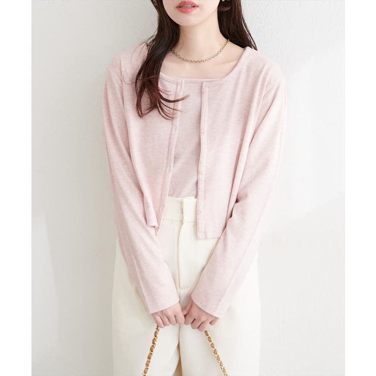 【natural couture】起毛フラッフィー2WAYカーデ | NICE CLAUP / OLIVE des OLIVE　OUTLET | 詳細画像15 