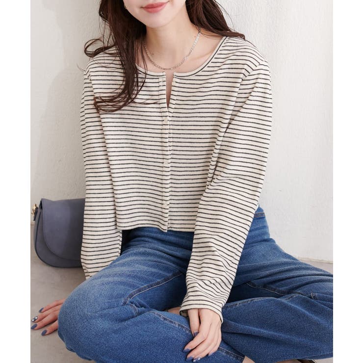 【natural couture】起毛フラッフィー2WAYカーデ | NICE CLAUP / OLIVE des OLIVE　OUTLET | 詳細画像18 