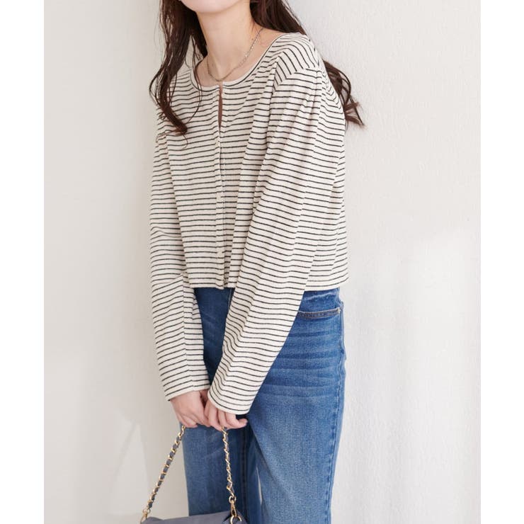 【natural couture】起毛フラッフィー2WAYカーデ | NICE CLAUP / OLIVE des OLIVE　OUTLET | 詳細画像20 