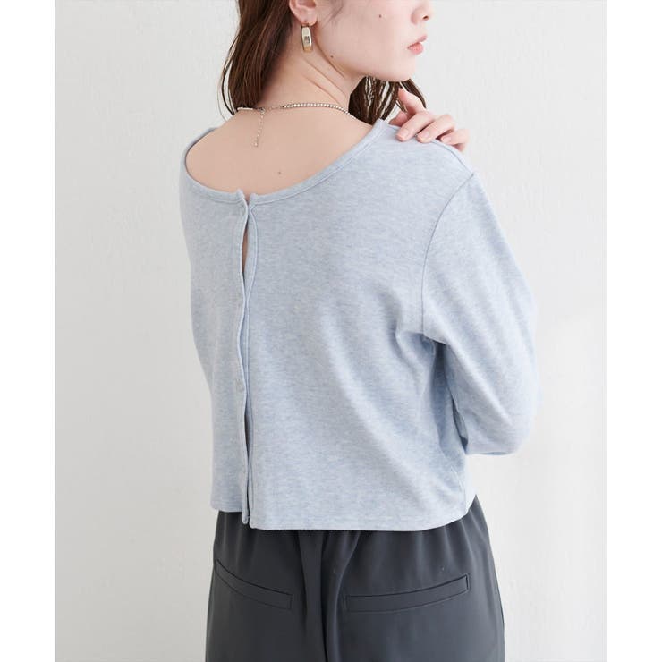 サックス | 【natural couture】起毛フラッフィー2WAYカーデ | NICE CLAUP / OLIVE des OLIVE　OUTLET