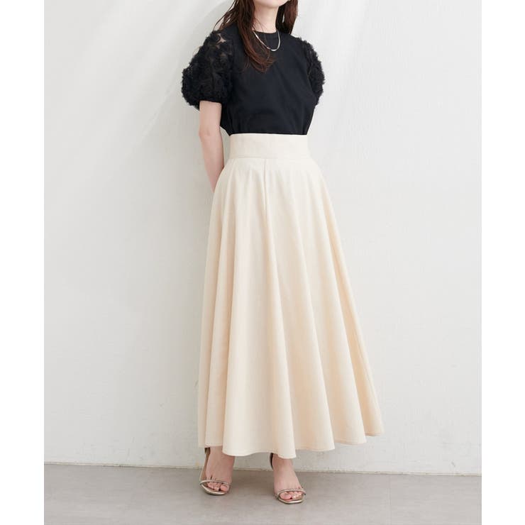 【natural couture】フラワーレースパフスリーブT | NICE CLAUP / OLIVE des OLIVE　OUTLET | 詳細画像9 