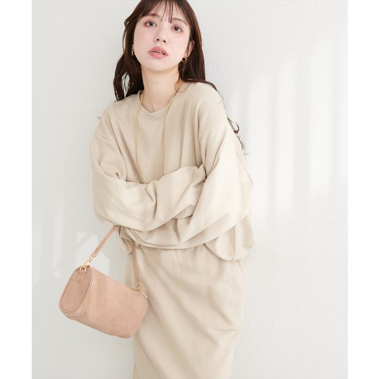 ベージュ | 【natural couture】バルーンシルエットプルオーバー | NICE CLAUP / OLIVE des OLIVE　OUTLET