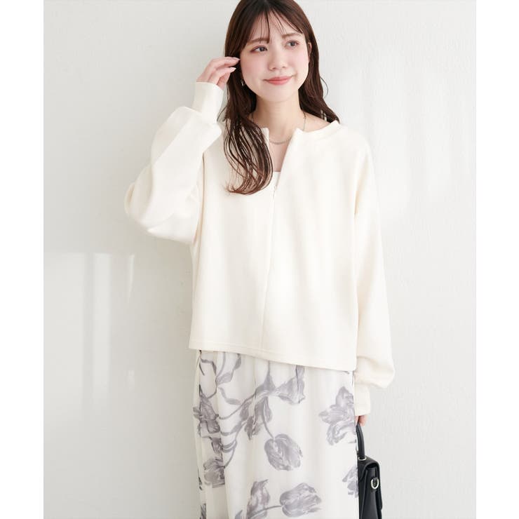 【natural couture】ハーフジップ付きダンボールプルオーハ… | NICE CLAUP / OLIVE des OLIVE　OUTLET | 詳細画像7 