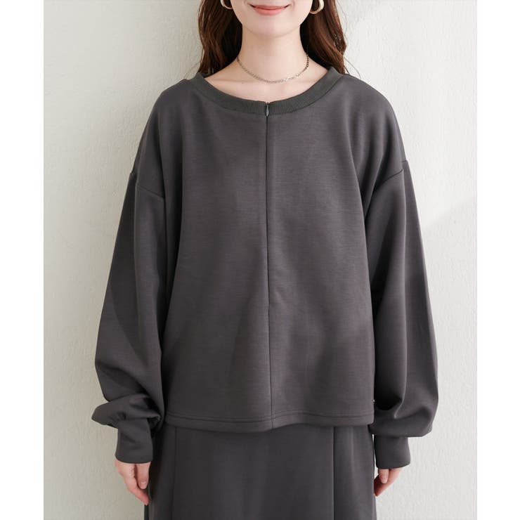 【natural couture】ハーフジップ付きダンボールプルオーハ… | NICE CLAUP / OLIVE des OLIVE　OUTLET | 詳細画像8 