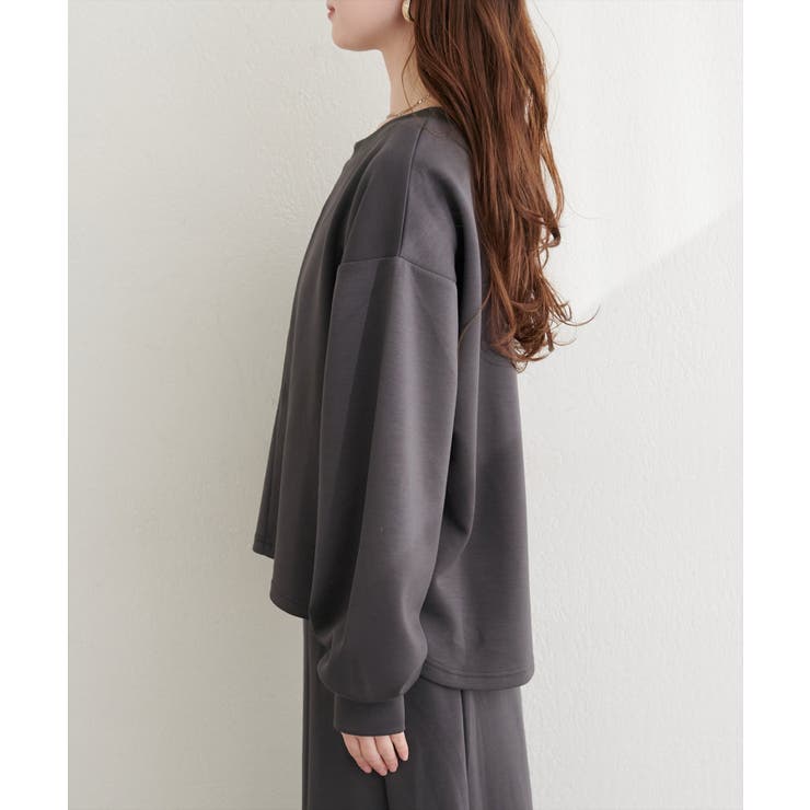 【natural couture】ハーフジップ付きダンボールプルオーハ… | NICE CLAUP / OLIVE des OLIVE　OUTLET | 詳細画像9 