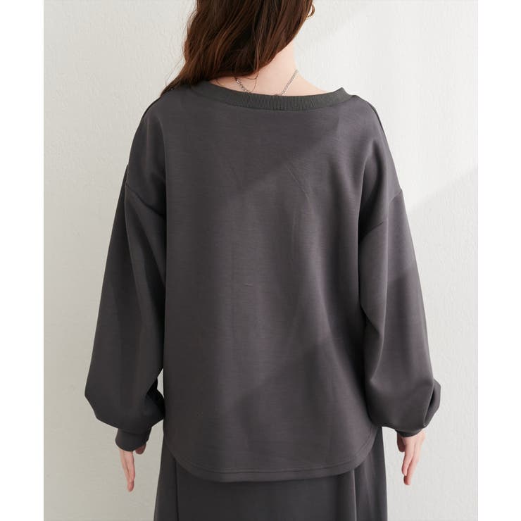 【natural couture】ハーフジップ付きダンボールプルオーハ… | NICE CLAUP / OLIVE des OLIVE　OUTLET | 詳細画像10 