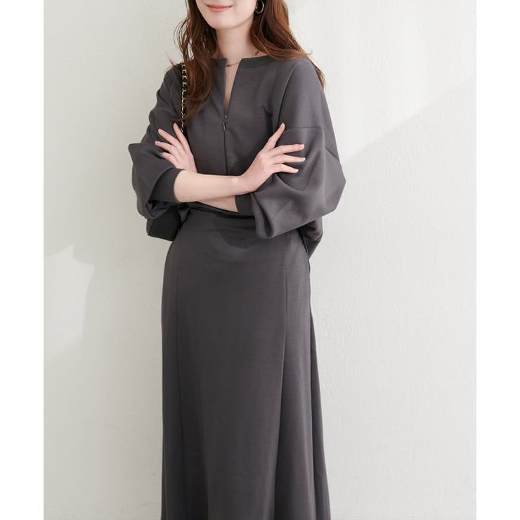 【natural couture】ハーフジップ付きダンボールプルオーハ… | NICE CLAUP / OLIVE des OLIVE　OUTLET | 詳細画像16 