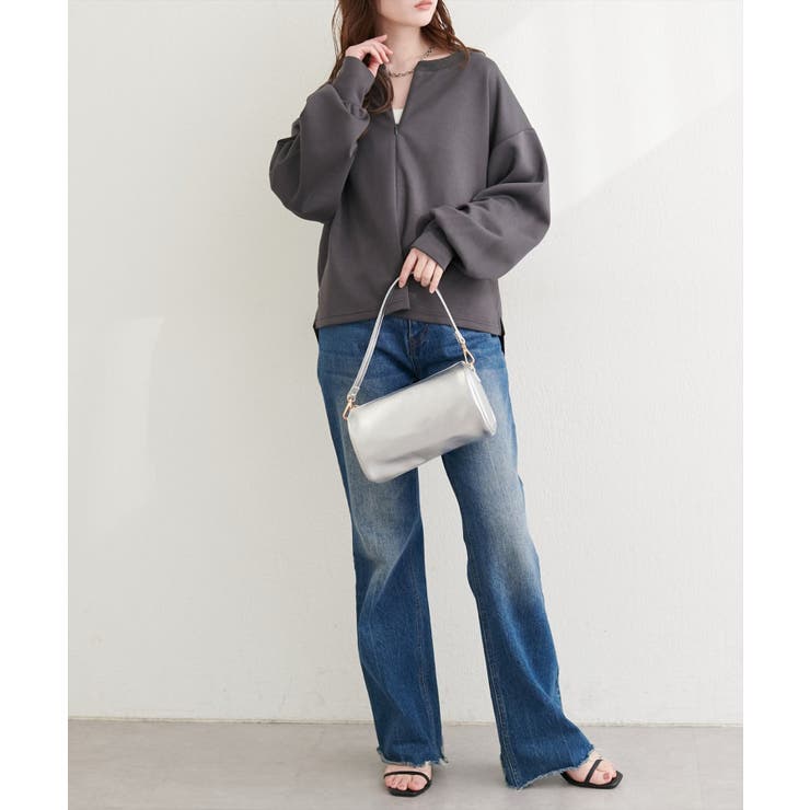 【natural couture】ハーフジップ付きダンボールプルオーハ… | NICE CLAUP / OLIVE des OLIVE　OUTLET | 詳細画像17 