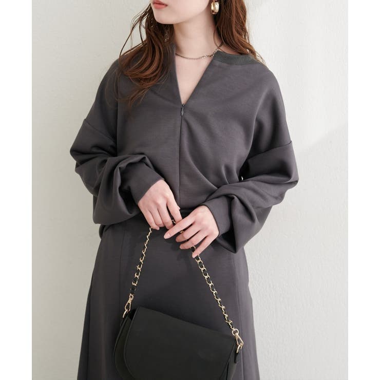 【natural couture】ハーフジップ付きダンボールプルオーハ… | NICE CLAUP / OLIVE des OLIVE　OUTLET | 詳細画像21 