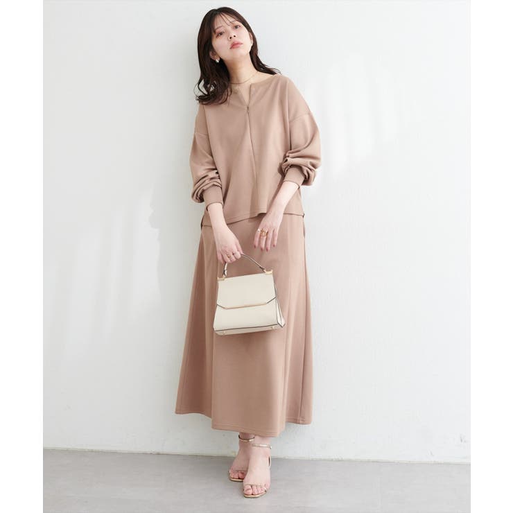 【natural couture】ハーフジップ付きダンボールプルオーハ… | NICE CLAUP / OLIVE des OLIVE　OUTLET | 詳細画像30 