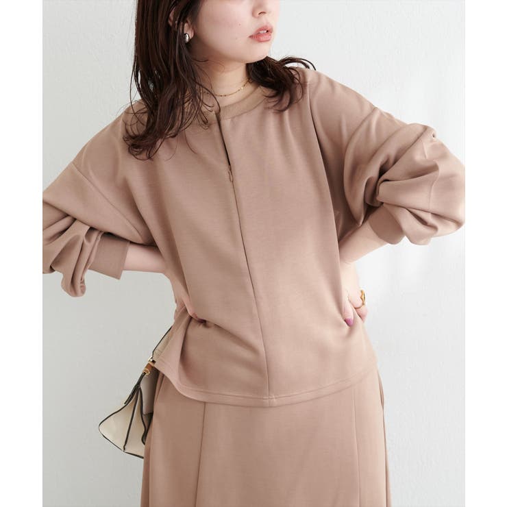 【natural couture】ハーフジップ付きダンボールプルオーハ… | NICE CLAUP / OLIVE des OLIVE　OUTLET | 詳細画像31 