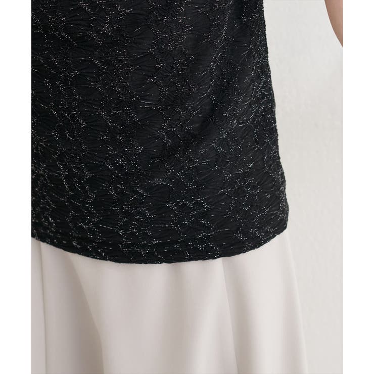 【natural couture】ジャガードカットドレープTOPS | NICE CLAUP / OLIVE des OLIVE　OUTLET | 詳細画像11 