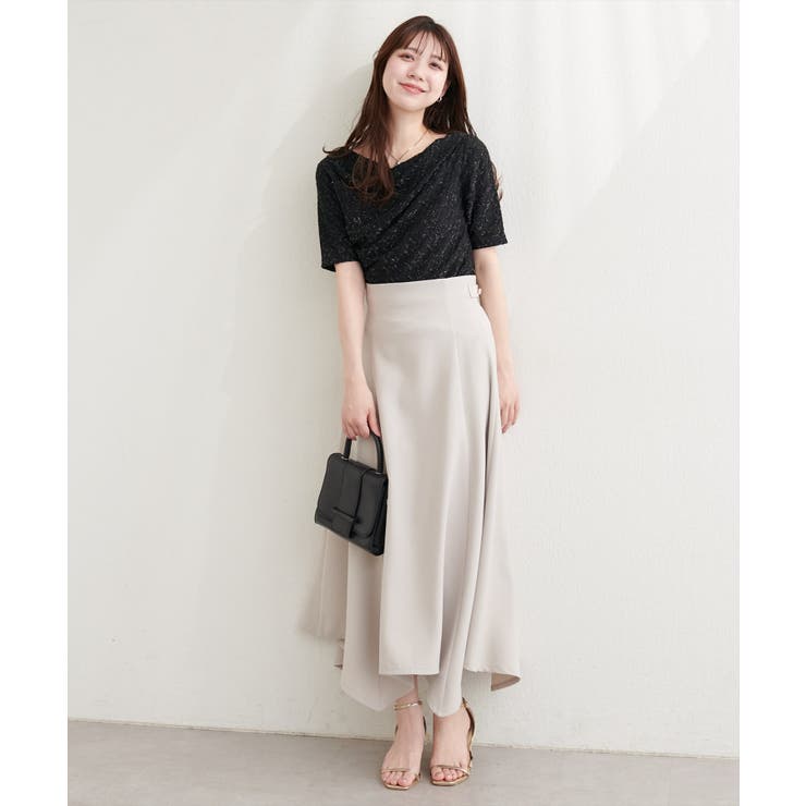 【natural couture】ジャガードカットドレープTOPS | NICE CLAUP / OLIVE des OLIVE　OUTLET | 詳細画像15 
