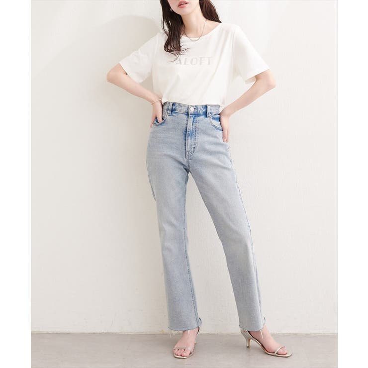 ラインストーンロゴ半袖Tシャツ | NICE CLAUP / OLIVE des OLIVE　OUTLET | 詳細画像5 