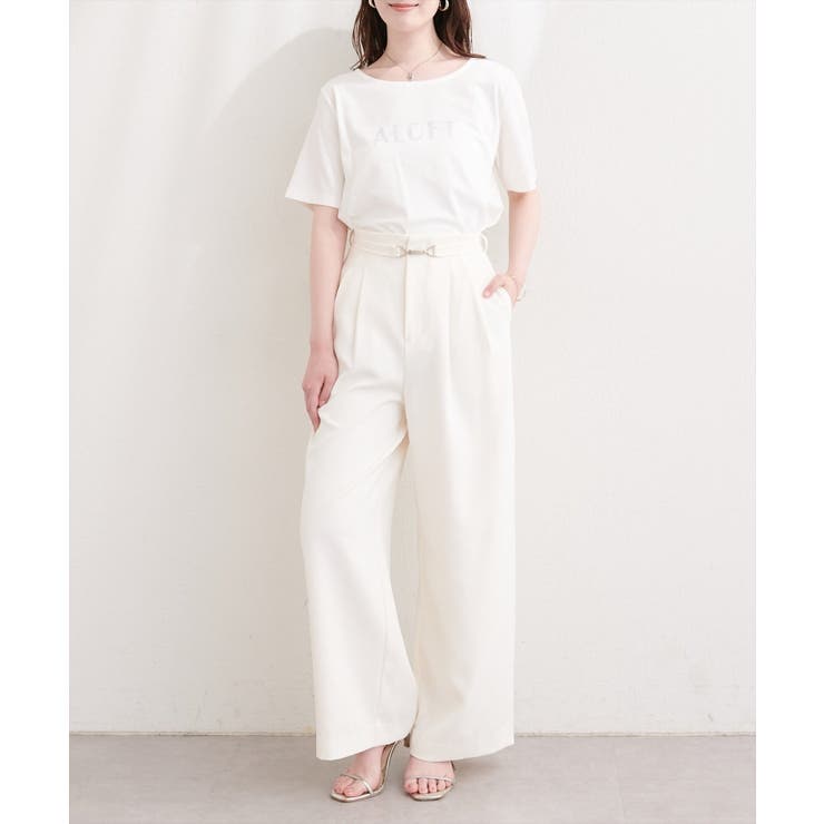 ラインストーンロゴ半袖Tシャツ | NICE CLAUP / OLIVE des OLIVE　OUTLET | 詳細画像11 