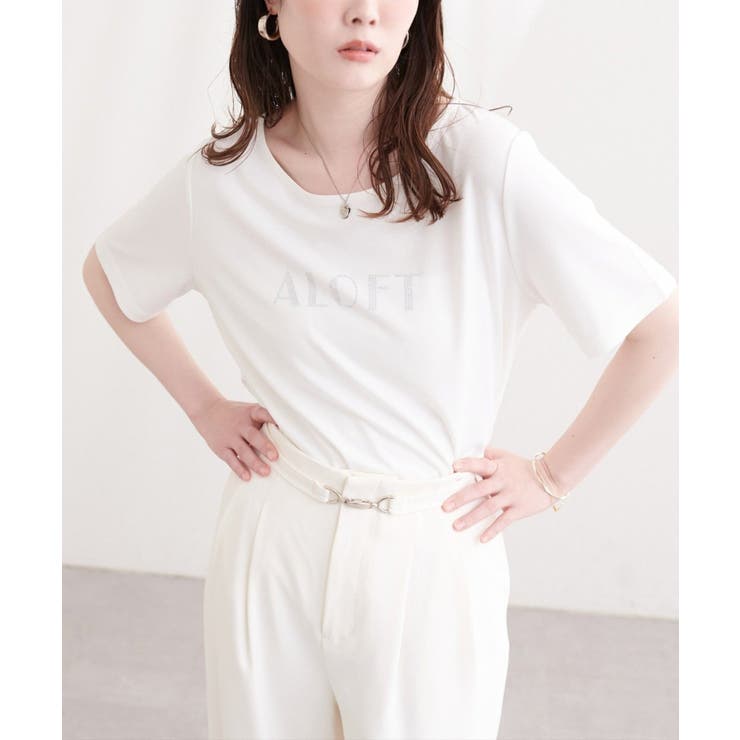 ラインストーンロゴ半袖Tシャツ | NICE CLAUP / OLIVE des OLIVE　OUTLET | 詳細画像13 