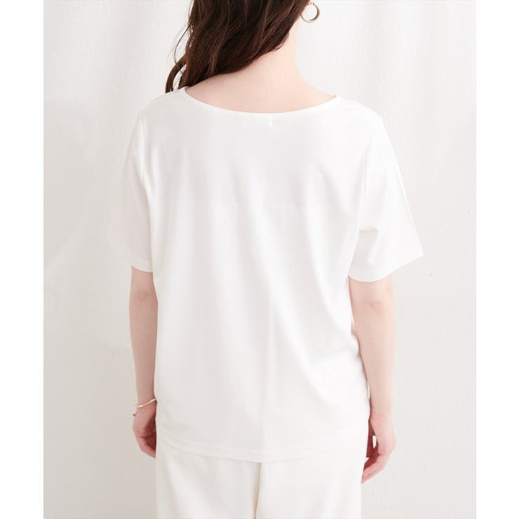 ラインストーンロゴ半袖Tシャツ | NICE CLAUP / OLIVE des OLIVE　OUTLET | 詳細画像16 