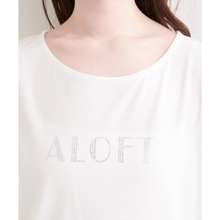 ラインストーンロゴ半袖Tシャツ | NICE CLAUP / OLIVE des OLIVE　OUTLET | 詳細画像17 