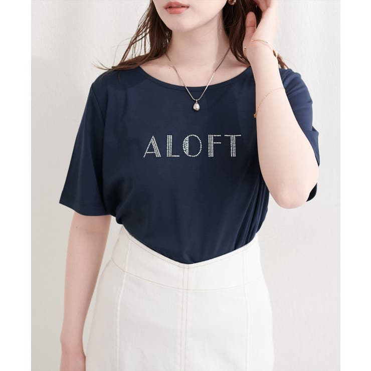 ラインストーンロゴ半袖Tシャツ | NICE CLAUP / OLIVE des OLIVE　OUTLET | 詳細画像28 