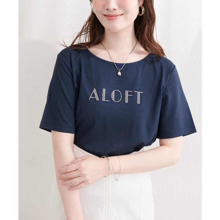 ラインストーンロゴ半袖Tシャツ | NICE CLAUP / OLIVE des OLIVE　OUTLET | 詳細画像29 