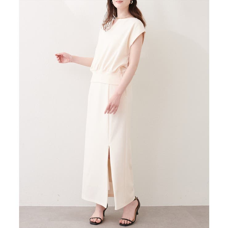 【natural couture】きれいめポンチキーネックトップス | NICE CLAUP / OLIVE des OLIVE　OUTLET | 詳細画像2 