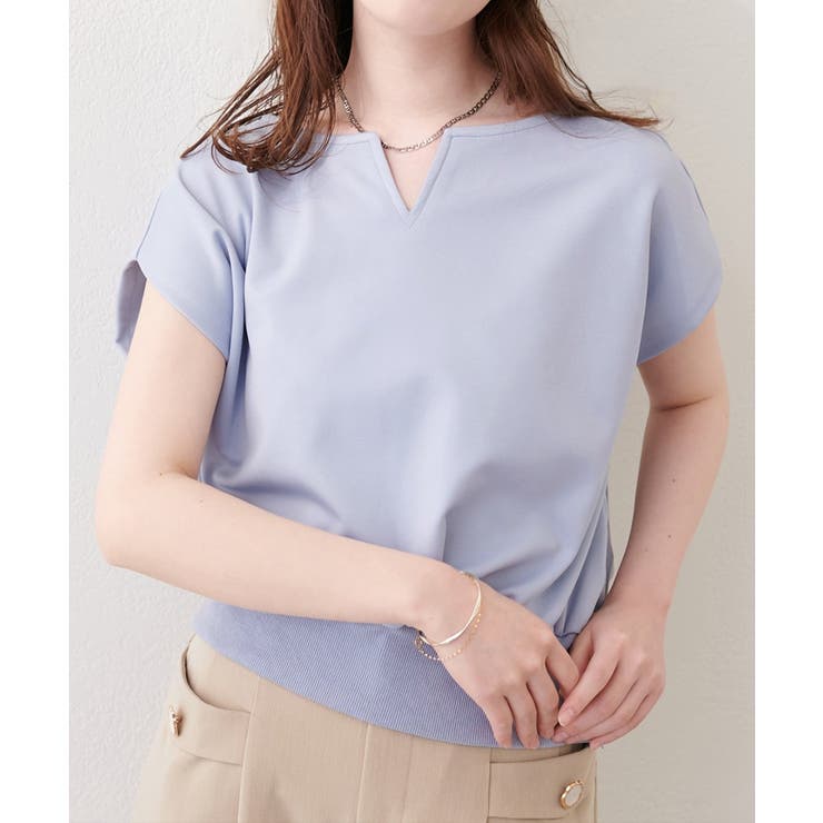 【natural couture】きれいめポンチキーネックトップス | NICE CLAUP / OLIVE des OLIVE　OUTLET | 詳細画像6 