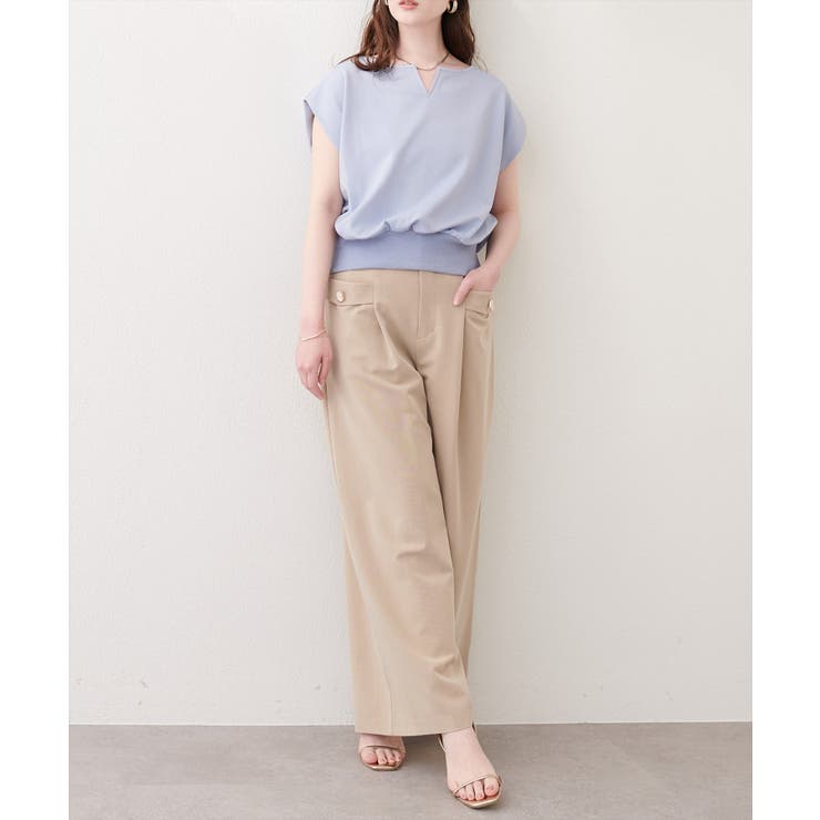 【natural couture】きれいめポンチキーネックトップス | NICE CLAUP / OLIVE des OLIVE　OUTLET | 詳細画像7 