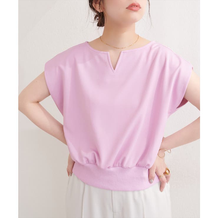 【natural couture】きれいめポンチキーネックトップス | NICE CLAUP / OLIVE des OLIVE　OUTLET | 詳細画像8 