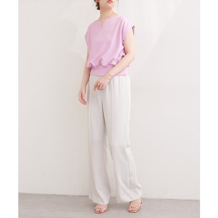 【natural couture】きれいめポンチキーネックトップス | NICE CLAUP / OLIVE des OLIVE　OUTLET | 詳細画像11 