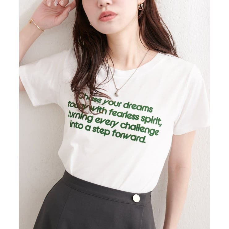 【natural couture】フロッキーロゴTEE | NICE CLAUP / OLIVE des OLIVE　OUTLET | 詳細画像3 