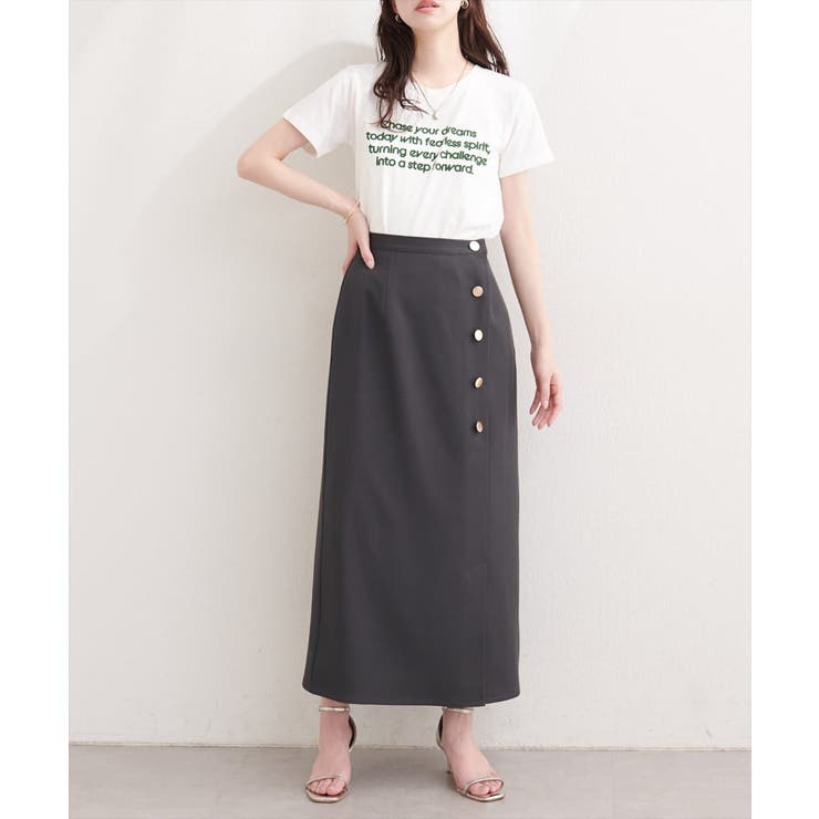 【natural couture】フロッキーロゴTEE | NICE CLAUP / OLIVE des OLIVE　OUTLET | 詳細画像5 