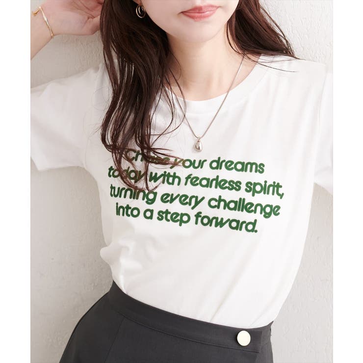 オフ | 【natural couture】フロッキーロゴTEE | NICE CLAUP / OLIVE des OLIVE　OUTLET