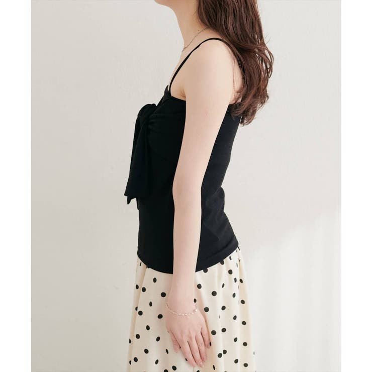 【natural couture】フロントリボンカップ付きキャミ | NICE CLAUP / OLIVE des OLIVE　OUTLET | 詳細画像12 