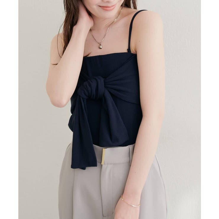 【natural couture】フロントリボンカップ付きキャミ | NICE CLAUP / OLIVE des OLIVE　OUTLET | 詳細画像20 