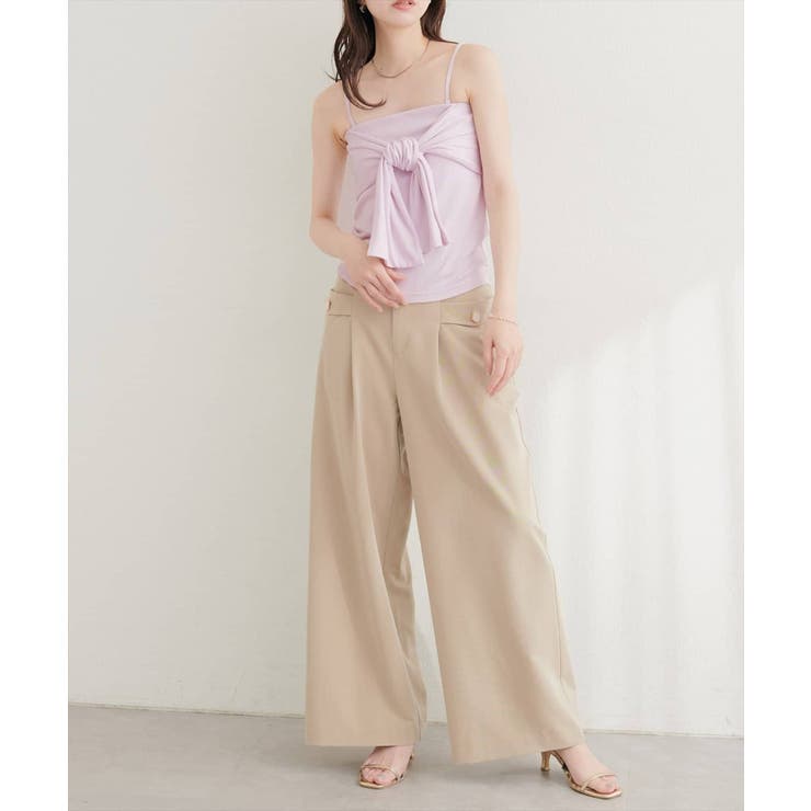 【natural couture】フロントリボンカップ付きキャミ | NICE CLAUP / OLIVE des OLIVE　OUTLET | 詳細画像25 
