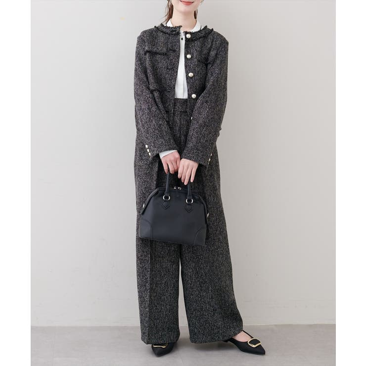 【natural couture】ツイードゆったりジャケット | NICE CLAUP / OLIVE des OLIVE　OUTLET | 詳細画像8 