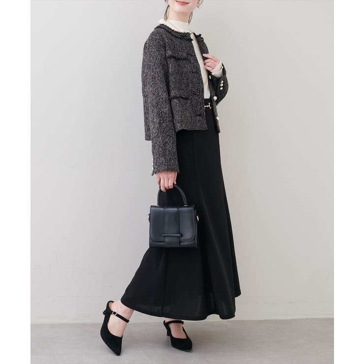 【natural couture】ツイードゆったりジャケット | NICE CLAUP / OLIVE des OLIVE　OUTLET | 詳細画像5 