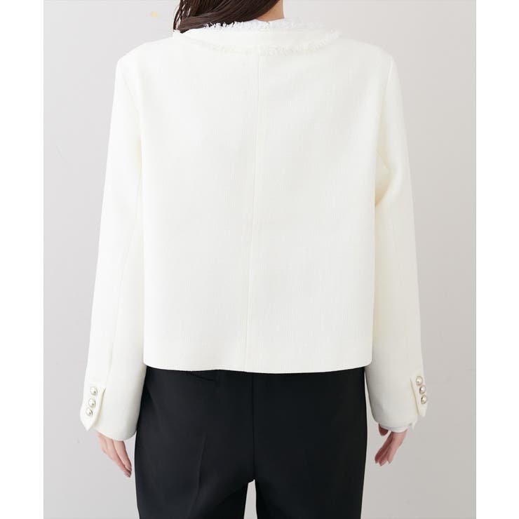 【natural couture】ツイードゆったりジャケット | NICE CLAUP / OLIVE des OLIVE　OUTLET | 詳細画像13 