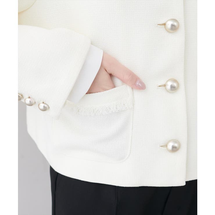 【natural couture】ツイードゆったりジャケット | NICE CLAUP / OLIVE des OLIVE　OUTLET | 詳細画像16 