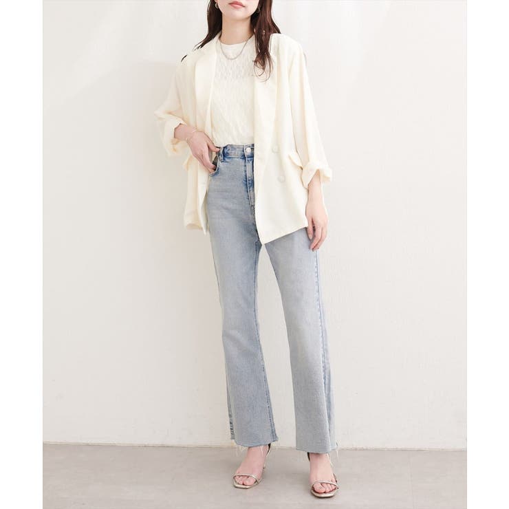 【natural couture】ベルト付きシアージャケット | NICE CLAUP / OLIVE des OLIVE　OUTLET | 詳細画像10 