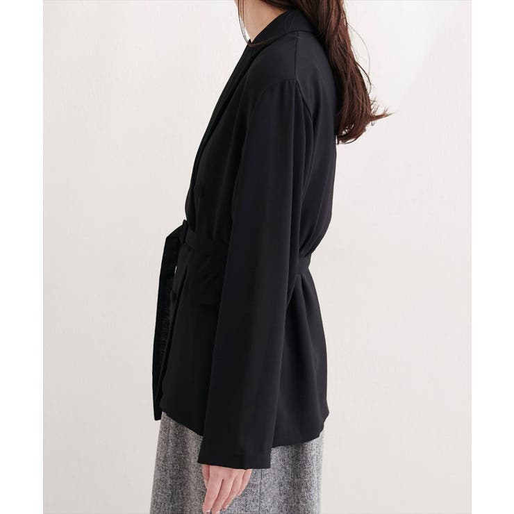 【natural couture】ベルト付きシアージャケット | NICE CLAUP / OLIVE des OLIVE　OUTLET | 詳細画像13 