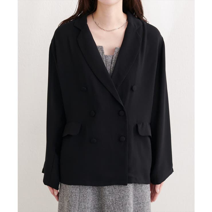 【natural couture】ベルト付きシアージャケット | NICE CLAUP / OLIVE des OLIVE　OUTLET | 詳細画像18 