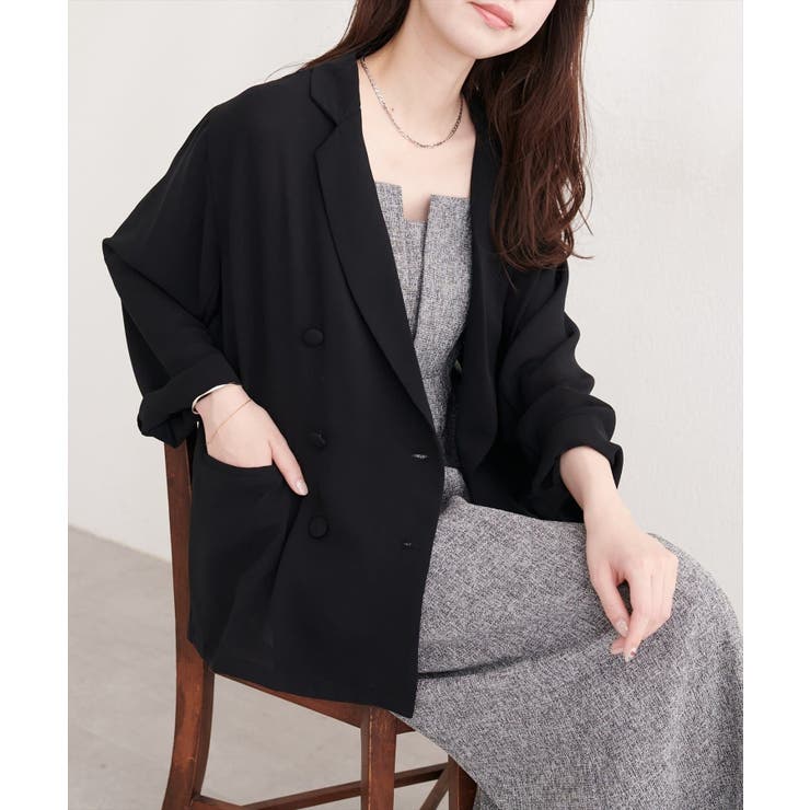 【natural couture】ベルト付きシアージャケット | NICE CLAUP / OLIVE des OLIVE　OUTLET | 詳細画像24 