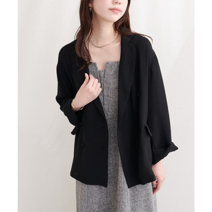 【natural couture】ベルト付きシアージャケット | NICE CLAUP / OLIVE des OLIVE　OUTLET | 詳細画像26 