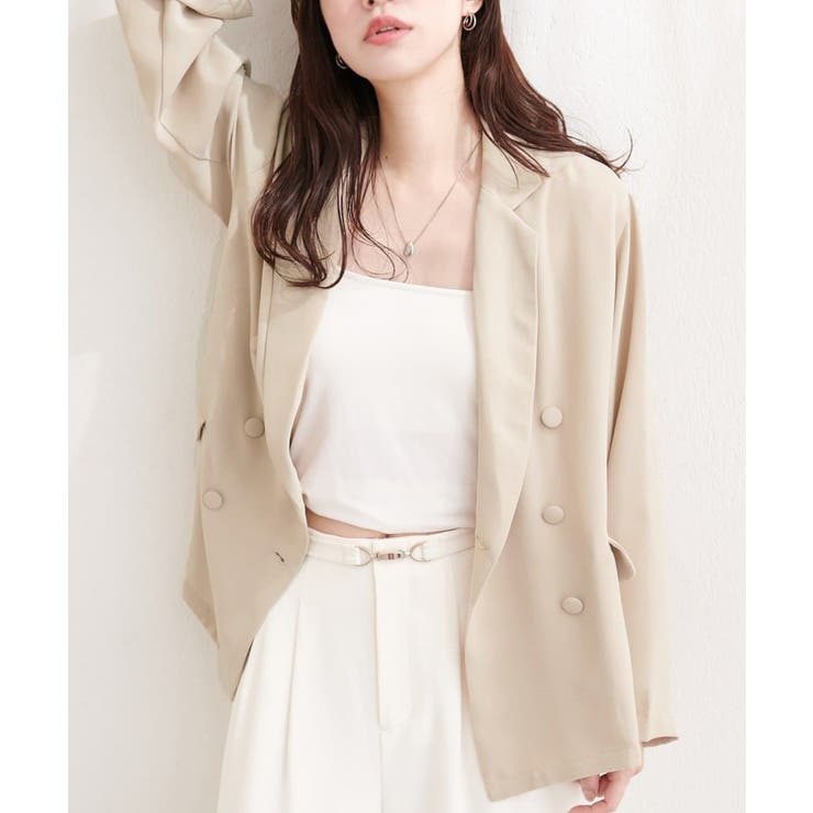 【natural couture】ベルト付きシアージャケット | NICE CLAUP / OLIVE des OLIVE　OUTLET | 詳細画像35 