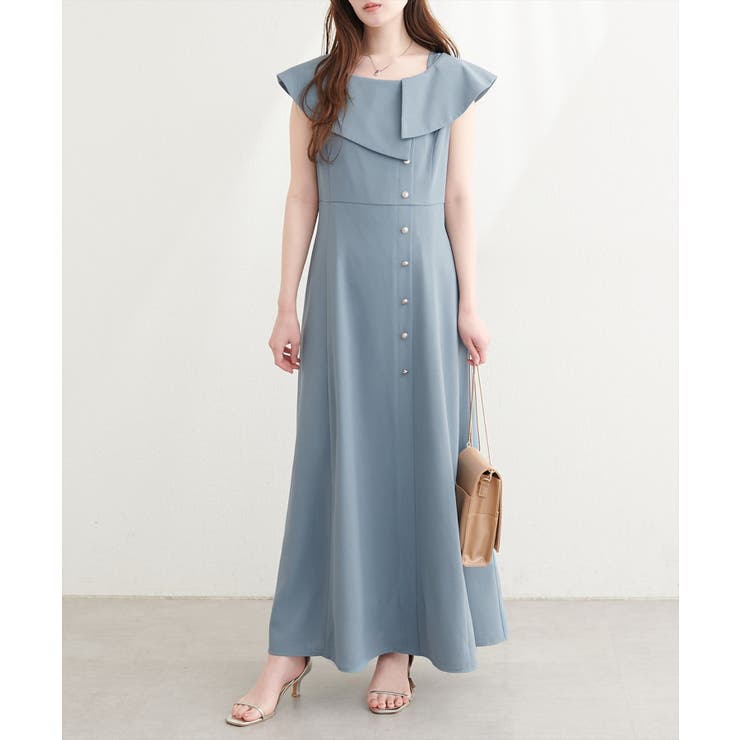 【natural couture】アシメカラーオフショル風ワンピース | NICE CLAUP / OLIVE des OLIVE　OUTLET | 詳細画像24 