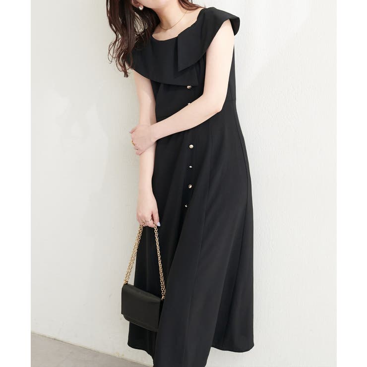【natural couture】アシメカラーオフショル風ワンピース | NICE CLAUP / OLIVE des OLIVE　OUTLET | 詳細画像12 
