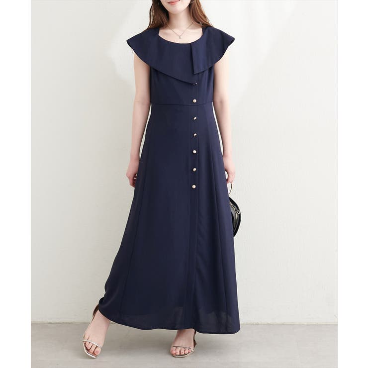 【natural couture】アシメカラーオフショル風ワンピース | NICE CLAUP / OLIVE des OLIVE　OUTLET | 詳細画像9 