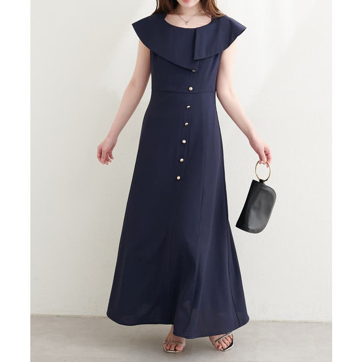 【natural couture】アシメカラーオフショル風ワンピース | NICE CLAUP / OLIVE des OLIVE　OUTLET | 詳細画像11 